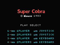 Super Cobra Title Screen